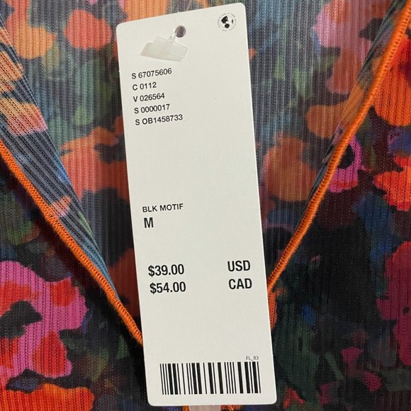 Urban Outfitters Open-Front Floral Mesh Top NWT - Picture 4 of 5